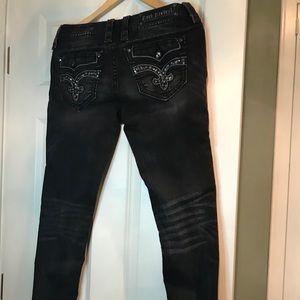 Rock Revival size 29 skinny jeans. Black